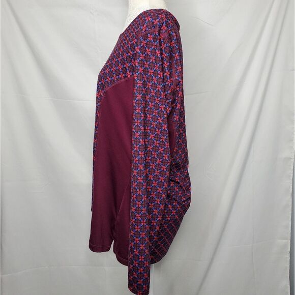 LANDS' END active top long sleeve purple performance tee L - Picture 3 of 10
